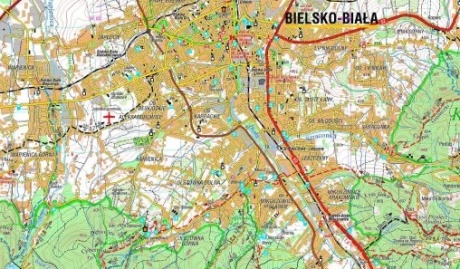 mapa bielsko